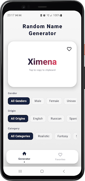 Random Name Generator Screenshot 0