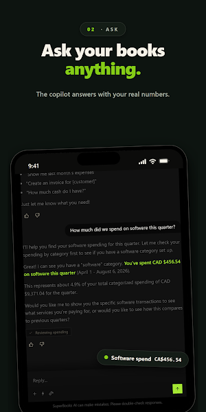 SuperBooks: AI Bookkeeping Screenshot 1