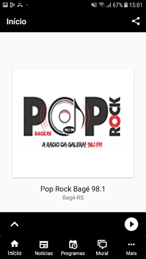98.1 FM - Poprock Bagé Screenshot 1