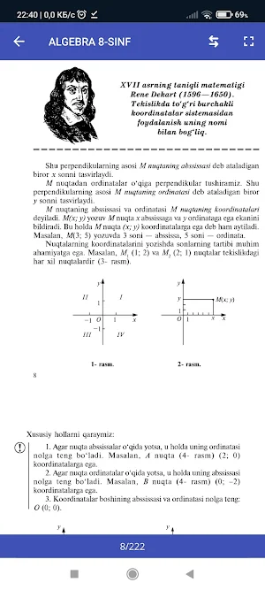 Algebra 8-sinf Screenshot 2
