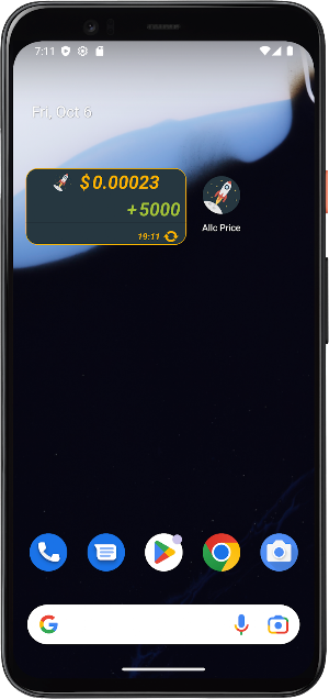 Allc Price Widget Screenshot 0