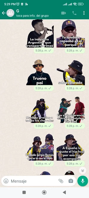 RB Batalla de Gallos Stickers Screenshot 2