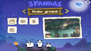 3 Pandas Night Physics Game Screenshot 3