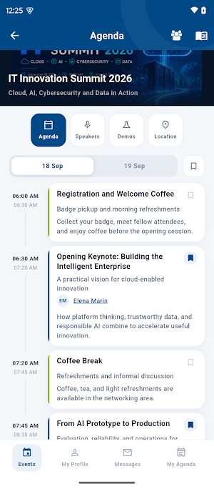 Stefanini Event App Screenshot 1