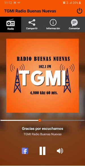TGMI Radio Buenas Nuevas Screenshot 0