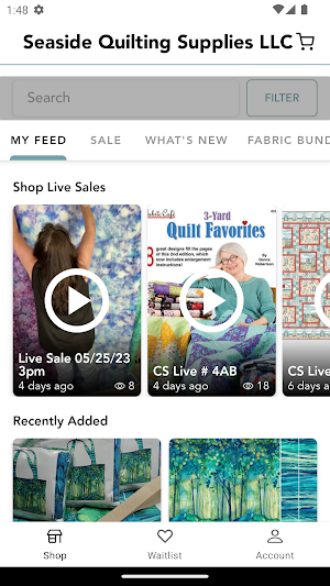 Seaside Quilting Supplies LLC Screenshot 0