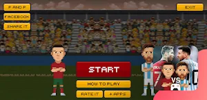 Messi vs Ronaldo Football Game Screenshot 2