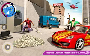 Miami Gangster Crime Simulator – Bank Robbery Game Screenshot 0