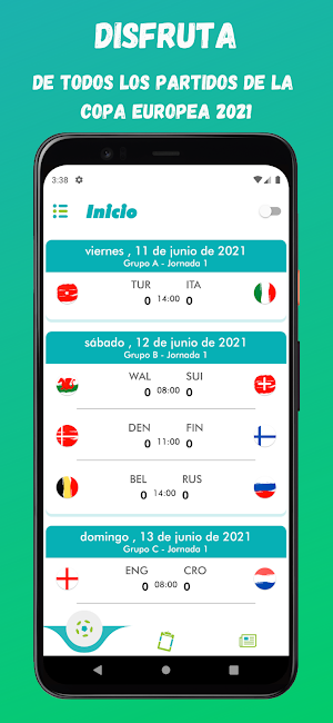 Eurocopa 2020 en 2021 - Resultados en vivo Screenshot 0