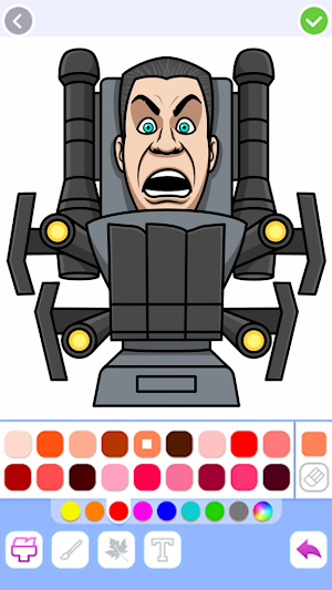 Titan G-man Coloring Game Screenshot 2