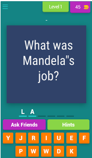 MANDELA QUIZ Screenshot 1