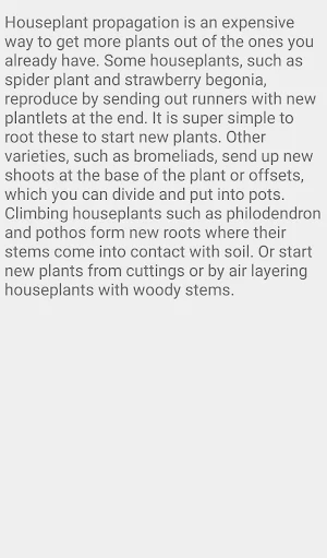 HOUSEPLANT CARE GUIDE Screenshot 2
