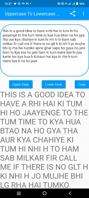 Uppercase  to lowercase Letter Screenshot 2