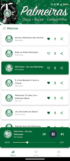 Músicas do Palmeiras Screenshot 1