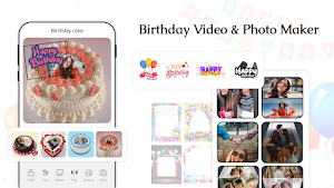 Birthday Video & photo maker Screenshot 0