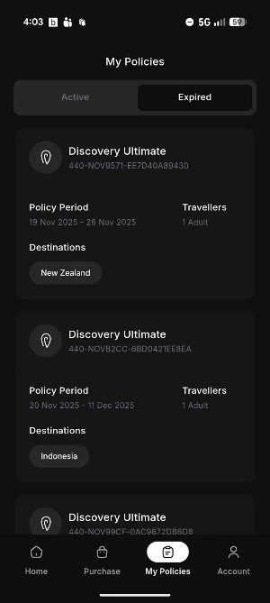 WAS Insurance - Travel Screenshot 2