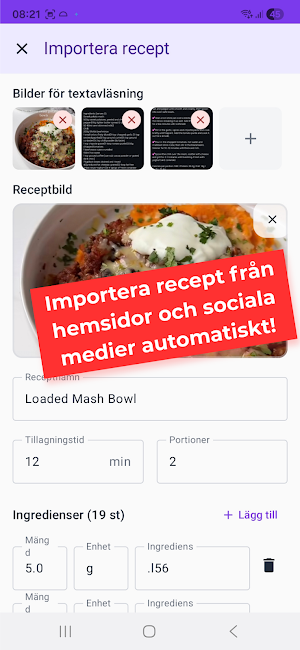 Mitt kök: meny, inköp, recept Screenshot 2