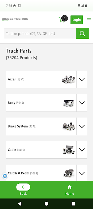 Diesel Technic Partner Portal Screenshot 1