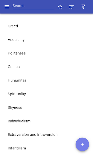 Personality traits Screenshot 0