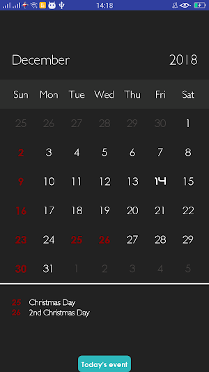 Denmark Calendar 2020 Screenshot 0