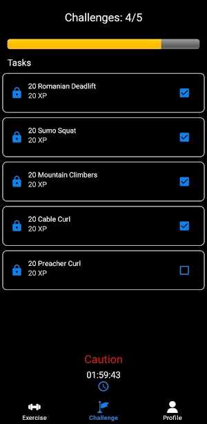Fitness Tracker Screenshot 2