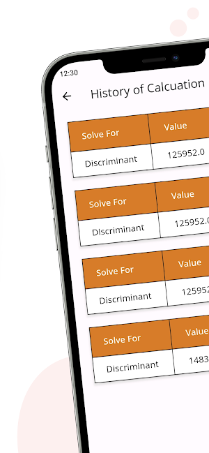 Discriminant Calculator Screenshot 3