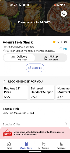 Adams Fish Shack Screenshot 2