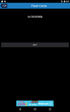 Romanian simple flash card Screenshot 3