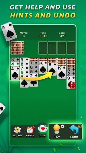 Spider Solitaire Screenshot 2