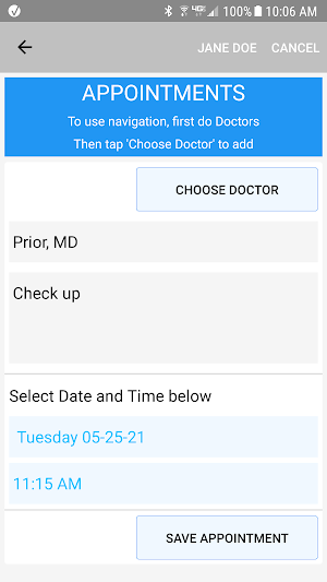 Senior Medical Record Screenshot 2