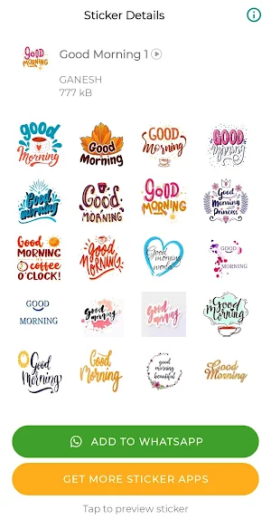 Good Morning Stickers for WA Screenshot 2