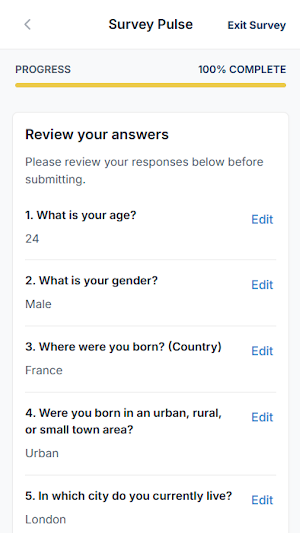 Dpb Survey App Screenshot 2