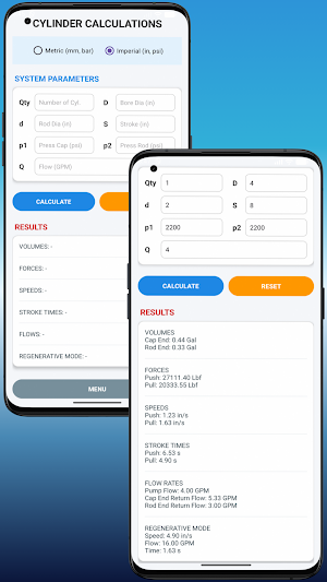 HydraCal :Hydraulic Calculator Screenshot 1