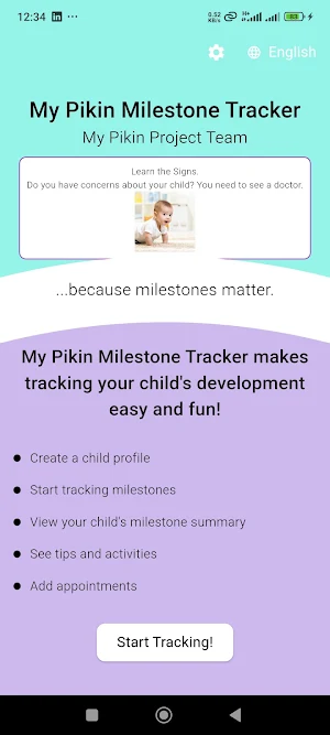 My Pikin Milestone Tracker Screenshot 2