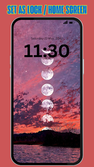Moon Aesthetic Wallpaper 4K HD Screenshot 3