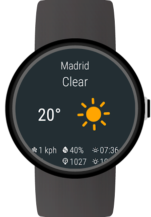Weather for Wear OS (Android Wear) Screenshot 0