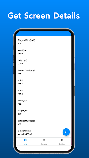 Screen info dpi/ppi checker Screenshot 0