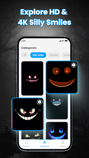Silly Smile: 4k Live Wallpaper Screenshot 1