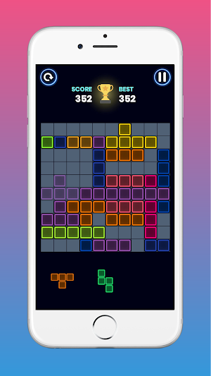 Tetra! Glow Block Puzzle Screenshot 3