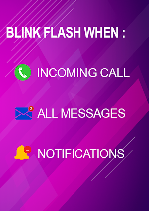 Flash blink on Call, all messages & notifications Screenshot 1