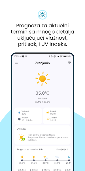 VojvodinaMeteo: Vreme i radar Screenshot 0