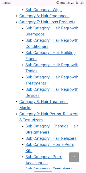 Hair Care Products App Screenshot 3