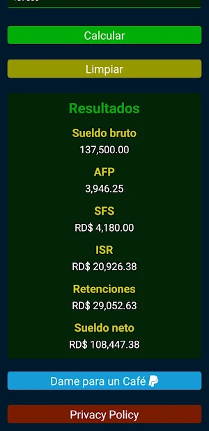 Nómina RD Screenshot 2