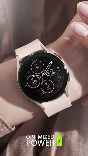 Rose Gold Analog Watch Face Screenshot 0