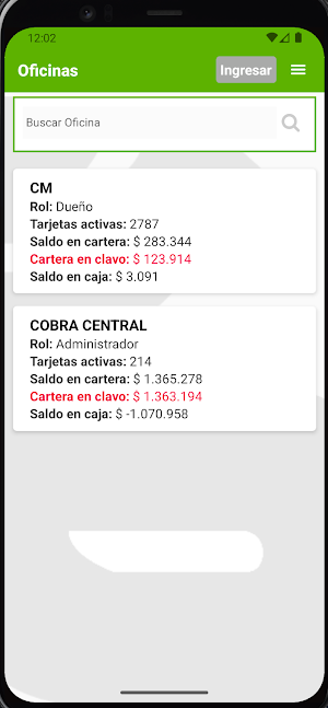 Cobra app Screenshot 1