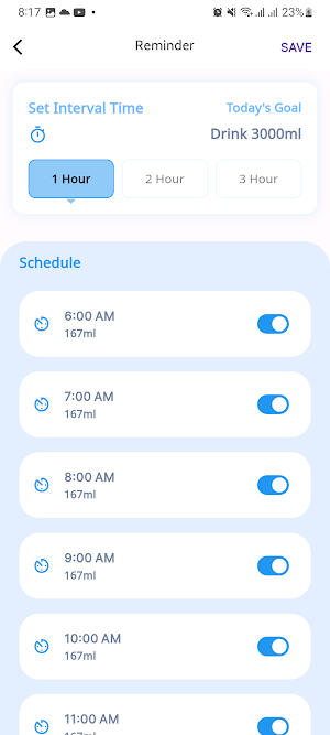 Water Reminder Screenshot 2