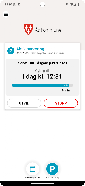 Parkering i Ås Screenshot 2