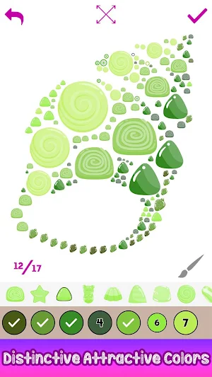Jelly Art - Paint by Number, Jellies Puzzle Game Screenshot 2