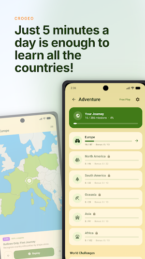 Crogeo - Learn the flags! Screenshot 1