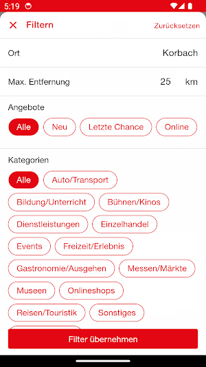 EWF Vorteilswelt Screenshot 2